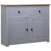 vidaXL Sideboard Gris 93x40x80 cm Pin Panama