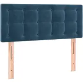 vidaXL Tête de lit bleu foncé 90x5x78/88 cm velours