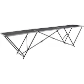 vidaXL Table à coller pliable MDF et aluminium 300 x 60 x 78 cm