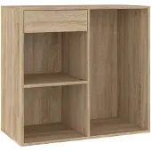 vidaXL Armoire à cosmétiques chêne Sonoma 80x40x75 cm Bois composite