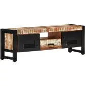 vidaXL Armoire TV 120x30x40 cm Vieux bois massif