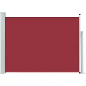 vidaXL Garden Bildschirm ausziehbar 100x500 cm rot