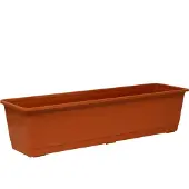Geli Bac à fleurs Standard plastique 60x17x14 cm terracotta (60 x 17 x 14 cm)