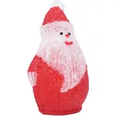 vidaXL Weihnachten Figur Santa LED innerhalb und außerhalb 28 cm Acrylic