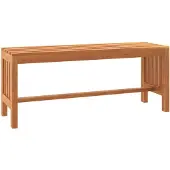 vidaXL Banc de jardin 110 cm en bois massif d'eucalyptus