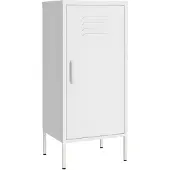 vidaXL Armoire de rangement Blanc 42,5x35x101,5 cm Acier