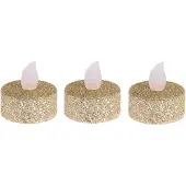PerfectLED 6 BOUGIES CHAUFFE-PLATS LED 3.8CM OR PAILLETÉ