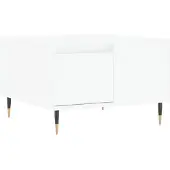 vidaXL Table basse blanche 55x55x36,5 cm Bois composite