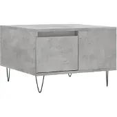 vidaXL Table basse gris béton 55x55x36,5 cm Bois composite