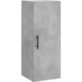 vidaXL Armoire murale gris béton 34,5x34x90 cm