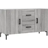 vidaXL Sideboard Gris Sonoma 100x36x60 cm Bois composite