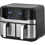 Heinrichs HFR 8214, Friteuse, Noir, Argent