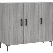 vidaXL Sideboard Gris Sonoma 90x34x80 cm Bois composite