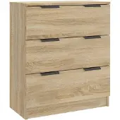 vidaXL Sideboard chêne Sonoma 60x30x70 cm Matériau dérivé du bois