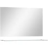 vidaXL Miroir mural avec étagère 100x60 cm Verre trempé