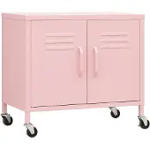 vidaXL Armoire de rangement Rose 60x35x56 cm Acier