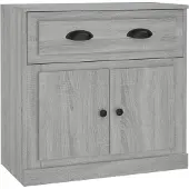 vidaXL Sideboard Gris Sonoma 70x35,5x67,5 cm Bois composite