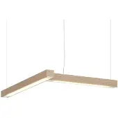Tunto LED40 Modular Shape L Suspension Oak | Casambi (Bluetooth) | 2700K
