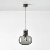 Brokis Awa PC1129 Medium Suspension Transparent Glass (CGC23) | Aluminium (CCS775) | Black