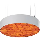Lzf Spiro Medium Suspension Orange|Matt White | Dimmable 0-10V
