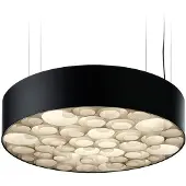 Lzf Spiro Medium Suspension Ivory White|Matt Black | Dimmable Dali