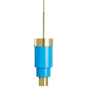 Ebb & Flow A-Spire Suspension Opal Blue | Brass IP20 Ampoule Incluse