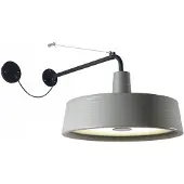 Marset Soho A Outdoor Wall Lamp Stone Grey