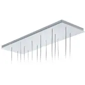 Lodes Rosace Rectangulaire pour Custers 14 lights | Matte White