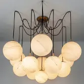 Schwung Spider Chandelier Dries | Black Gunmetal