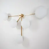 Design For Macha Stella Fan Plafonnier/Applique Chrome Opaque