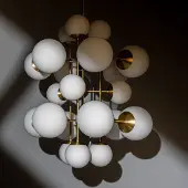 Schwung Chandelier Glow Dries | Lacquered Burnished Brass