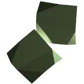 Vibia Origami 4504 Applique Green M1