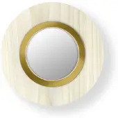 Lzf Applique circulaire à lentille Ivory White | Gold | Dimmable LED 0-10V