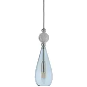 Ebb & Flow Smykke Suspension Shiny Silver | Topaz Blue | Crystal Check E14IP20