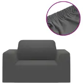 vidaXL Housse extensible de canapé Anthracite Jersey de polyester