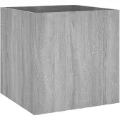 vidaXL Jardinière Gris Sonoma 40x40x40 cm Bois composite