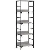 vidaXL Bibliothèque sonoma gris 50x33x153 cm bois d'ingénierie