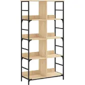 vidaXL Bibliothèque Chêne Sonoma 78,5x33x153 Cm Bois D'ingénierie