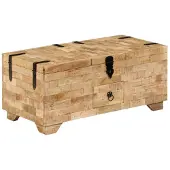 vidaXL Table basse en bois massif de manguier 80x40x35 cm