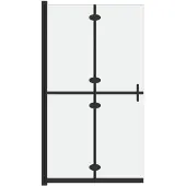 vidaXL Paroi de douche praticable pliable verre ESG mat 100x190 cm