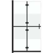vidaXL Paroi de douche praticable pliable Verre ESG semi-mat 110x190 cm