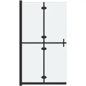 vidaXL Paroi de douche praticable pliable verre ESG mat 120x190 cm