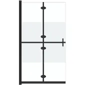 vidaXL Paroi de douche praticable pliable Verre ESG semi-mat 120x190 cm
