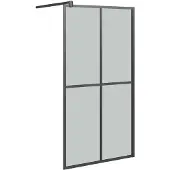 vidaXL Walk -In -Duschbildschirm 100x195 cm dunkler Temperament