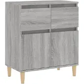 vidaXL Sideboard Gris Sonoma 60x35x70 cm Bois composite