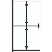 vidaXL Paroi de douche praticable pliable Verre ESG transparent 110x190 cm