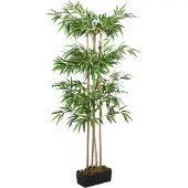 vidaXL Bambou artificiel 1216 feuilles 180 cm vert