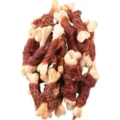 Flamingo Pet Products Friandise Os De Calcium Avec Canard Hapki Bbq Pour Chien170 G Sans Gluten.