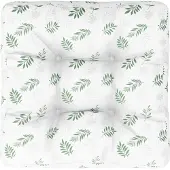 vidaXL Coussin De Palette Motif De Feuilles 50x50x12 Cm Tissu