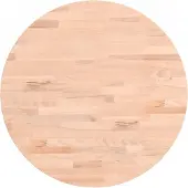 vidaXL Dessus de table Ø50x4 cm rond bois massif de hêtre